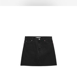 Zara Black Denim Skirt